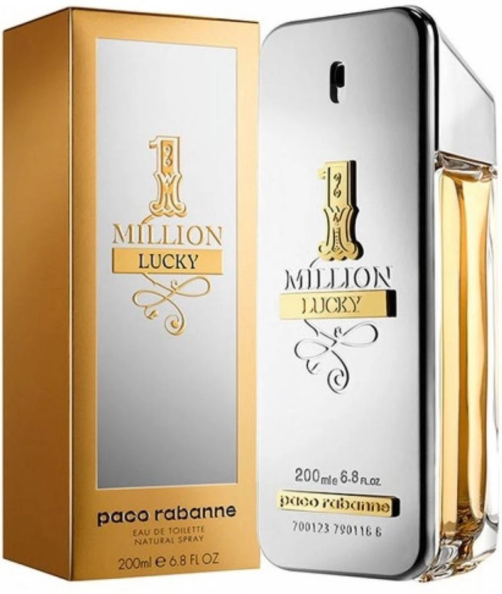 Paco Rabanne 1 Million Lucky 50 Ml - Eau De Toilette - Herenparfum 8 Paco Rabanne 1 Million Lucky 50 Ml - Eau De Toilette - Herenparfum - Afbeelding 8