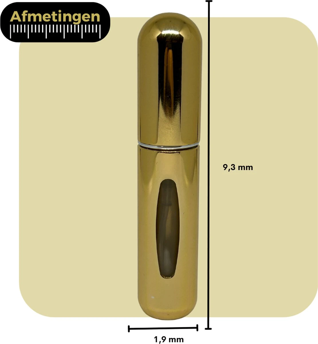 Cetins - Parfum Verstuiver Navulbaar - Mini Parfum Flesje - Reisflesje – Goud 2 Cetins - Parfum Verstuiver Navulbaar - Mini Parfum Flesje - Reisflesje – Goud - Afbeelding 2