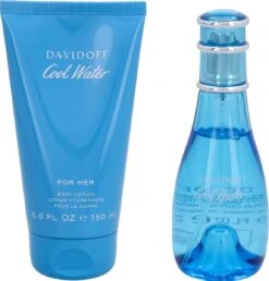 Davidoff Cool Water Woman Bundel: Davidoff Cool Water Woman Edt Spray 30ml + Davidoff Cool Water Woman Moisturising Body Lotion 150ml