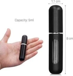 Navulbaar Parfum Flesje - Mini Parfumflesje- Hurbulbaar Parfumflesje- Hervulbare Verstuiver - Zwart - Aluminium - Spray 5 Navulbaar Parfum Flesje - Mini Parfumflesje- Hurbulbaar Parfumflesje- Hervulbare Verstuiver - Zwart - Aluminium - Spray -Parfum Speciaal Winkel 1153x1200 4