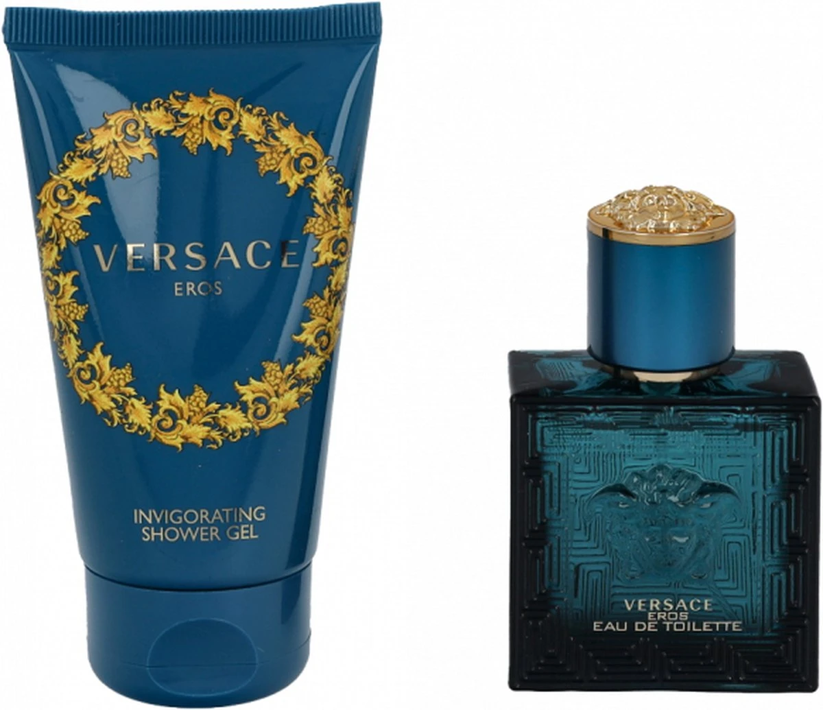 Versace Eros Giftset - 30 Ml Eau De Toilette Spray + 50 Ml Showergel - Cadeauset Voor Heren 2 Versace Eros Giftset - 30 Ml Eau De Toilette Spray + 50 Ml Showergel - Cadeauset Voor Heren - Afbeelding 2