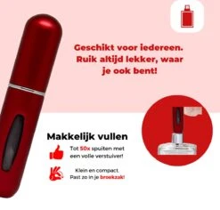 Cetins - Parfum Verstuiver Navulbaar - Mini Parfum Flesje - Reisflesje – Matt Rood -Parfum Speciaal Winkel 1200x1145 7