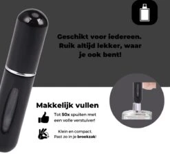 Cetins - Parfum Verstuiver Navulbaar - Mini Parfum Flesje - Reisflesje – Zwart -Parfum Speciaal Winkel 1200x1145 8