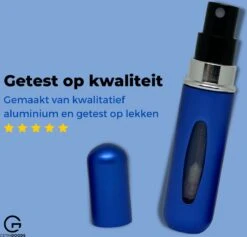 Cetins - Parfum Verstuiver Navulbaar - Mini Parfum Flesje - Reisflesje – Matt Blauw -Parfum Speciaal Winkel 1200x1153 7
