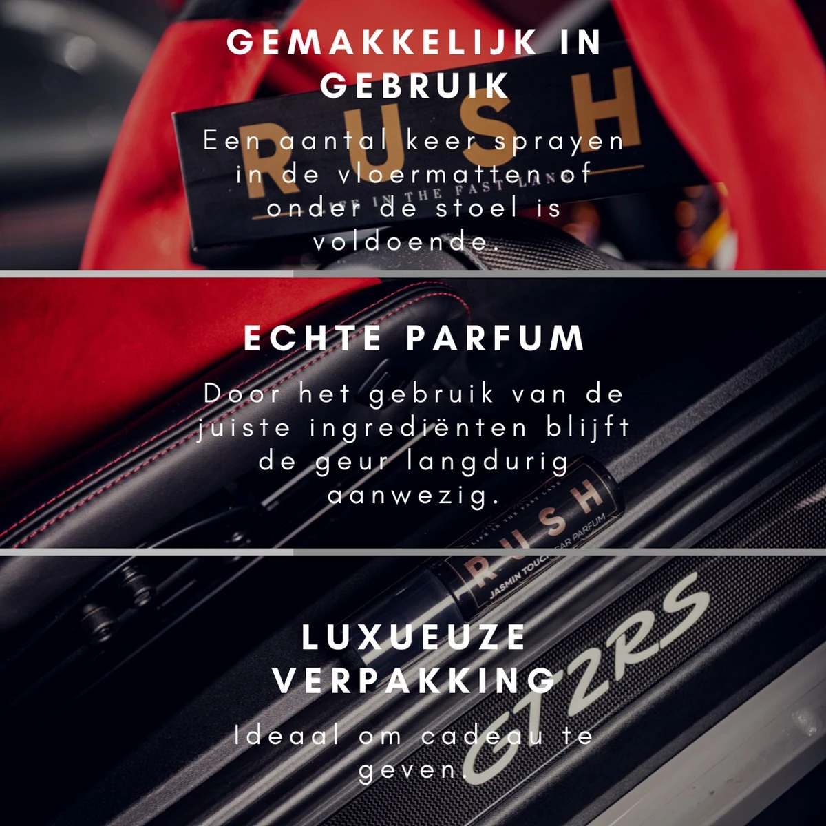 RUSH Autoparfum Jasmin Touch - Auto Geurverfrisser - Parfum Voor Dames En Heren 4 RUSH Autoparfum Jasmin Touch - Auto Geurverfrisser - Parfum Voor Dames En Heren - Afbeelding 4