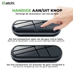 ISetchi Frisse Autoparfum - Autogeur - Met 4 Verschillende Geuren – Compact Formaat & Navulbaar - Metaal Ontwerp - Parfum Voor Luchtrooster Ventilatierooster -Auto Luchtje - Car Perfume -Parfum Speciaal Winkel 1200x1200 562
