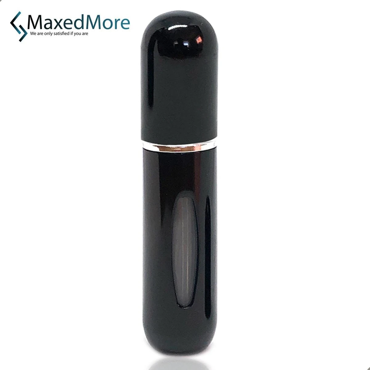 Mini Parfum Flesje | Lipstick Formaat Navulbare Parfum Verstuiver - Zwart 1 Mini Parfum Flesje | Lipstick Formaat Navulbare Parfum Verstuiver - Zwart