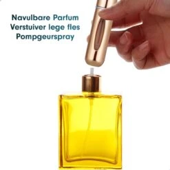 Merkloos Parfum Spray - Navulbare Parfum Verstuiver - Navulling Voor Parfum - Parfumverstuiver - Goudkleurig -Parfum Speciaal Winkel 1200x1200 599