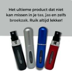 Cetins - Parfum Verstuiver Navulbaar - Mini Parfum Flesje - Reisflesje – Matt Grijs - -Parfum Speciaal Winkel 1200x1200 618