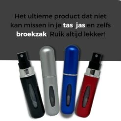 Cetins - Parfum Verstuiver Navulbaar - Mini Parfum Flesje - Reisflesje – Zwart -Parfum Speciaal Winkel 1200x1200 620