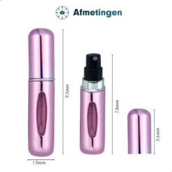 Mini Parfum Flesje 2-PACK Goud En Roze| Lipstick Formaat Navulbare Parfum Verstuiver -Parfum Speciaal Winkel 1200x1200 629