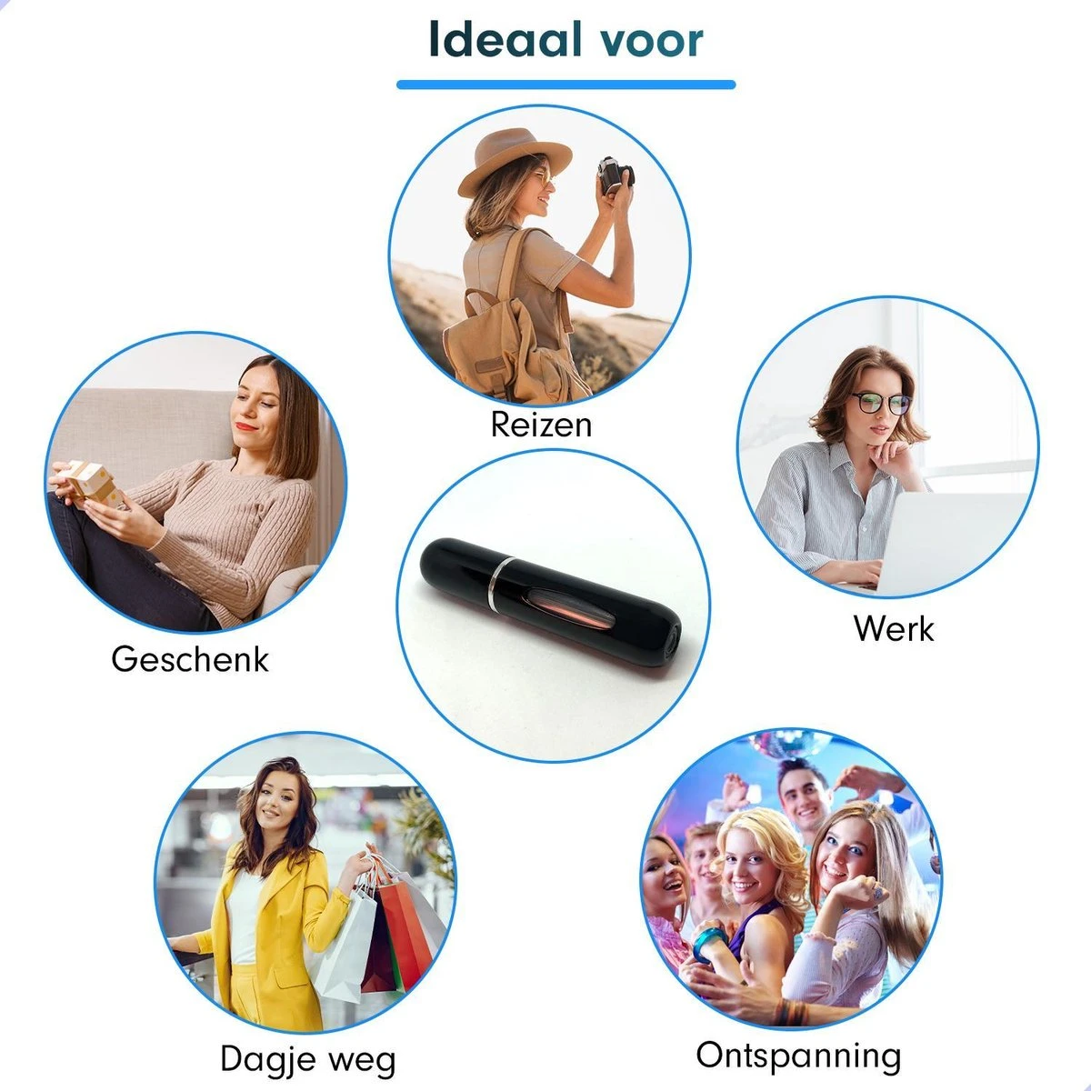 MaxedMore Navulbare Parfumverstuiver 5ml Zwart - 65 Keer Spraybare Parfum Verstuiver - Hervulbaar Tasverstuiver Voor Parfum - Meeneem Mini Geur Flesje Voor Op Reis - Lipstick Formaat Navulbaar Parfumflesje 6 MaxedMore Navulbare Parfumverstuiver 5ml Zwart - 65 Keer Spraybare Parfum Verstuiver - Hervulbaar Tasverstuiver Voor Parfum - Meeneem Mini Geur Flesje Voor Op Reis - Lipstick Formaat Navulbaar Parfumflesje - Afbeelding 6