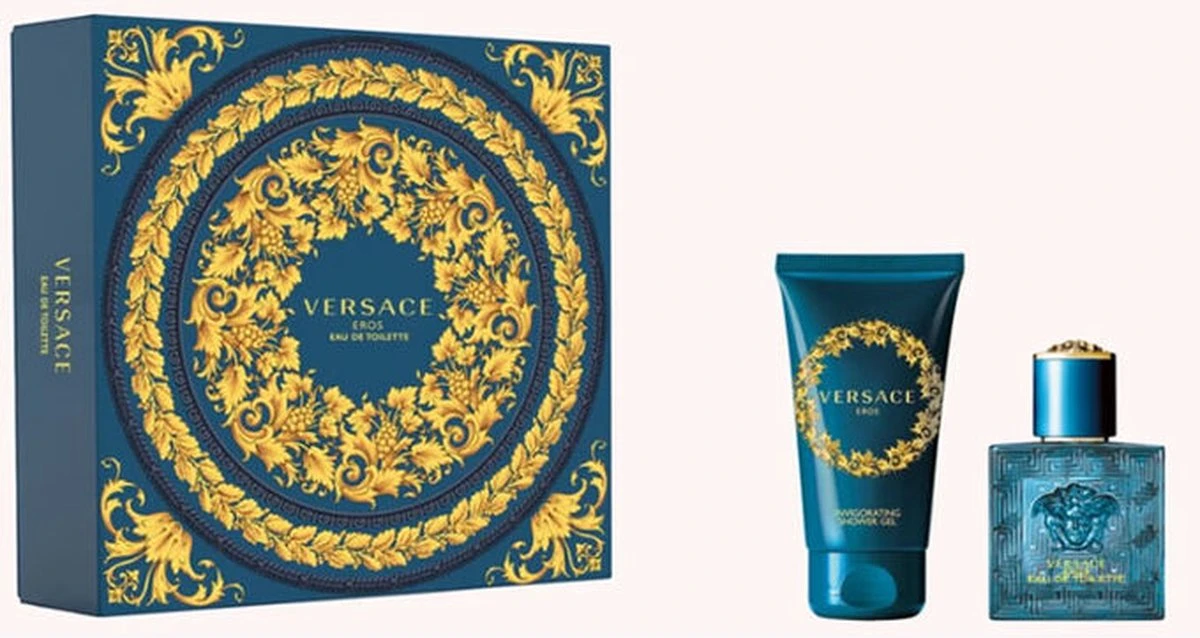 Versace Eros Giftset - 30 Ml Eau De Toilette Spray + 50 Ml Showergel - Cadeauset Voor Heren 1 Versace Eros Giftset - 30 Ml Eau De Toilette Spray + 50 Ml Showergel - Cadeauset Voor Heren