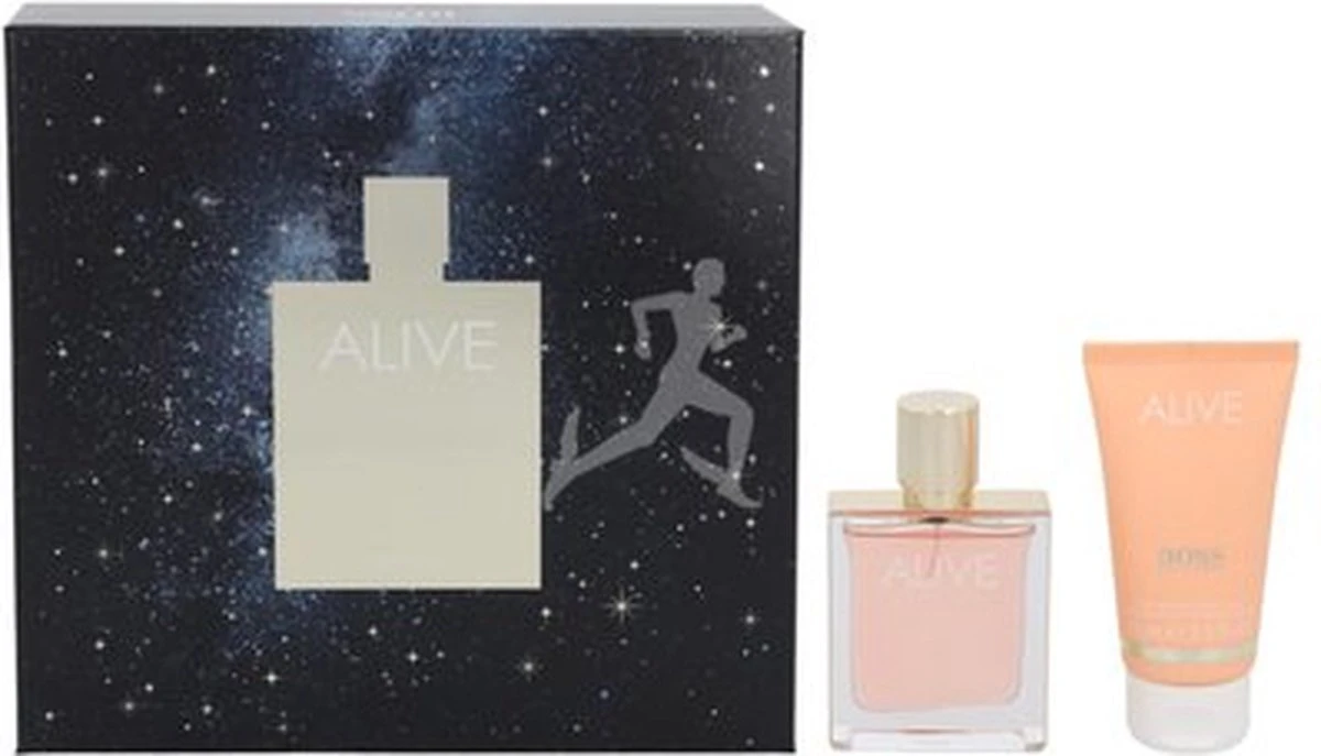 Hugo Boss Alive Geschenkset - 50ml Eau De Parfum + 75ml Bodylotion 3 Hugo Boss Alive Geschenkset - 50ml Eau De Parfum + 75ml Bodylotion - Afbeelding 3