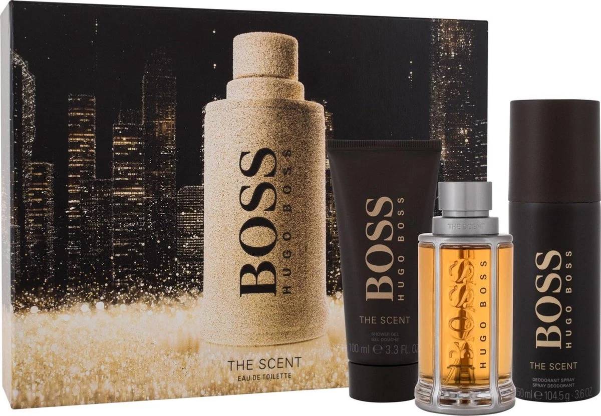Hugo Boss The Scent - Eau De Toilette Spray 100 Ml + Deodorant Spray 150 Ml + Shower Gel 100 Ml - Geschenkset 2 Hugo Boss The Scent - Eau De Toilette Spray 100 Ml + Deodorant Spray 150 Ml + Shower Gel 100 Ml - Geschenkset - Afbeelding 2