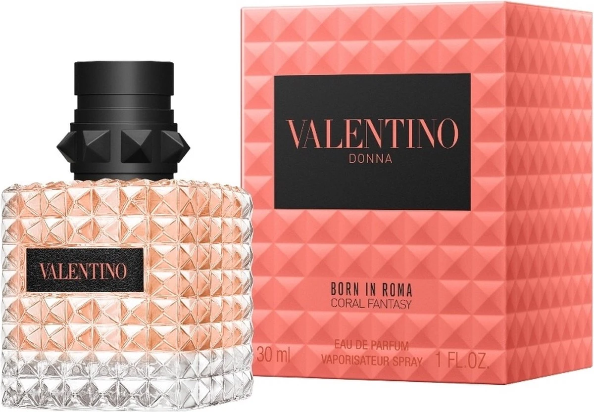 Valentino Donna Born In Roma Coral Fantasy - 30 Ml - Eau De Parfum Spray - Damesparfum 1 Valentino Donna Born In Roma Coral Fantasy - 30 Ml - Eau De Parfum Spray - Damesparfum