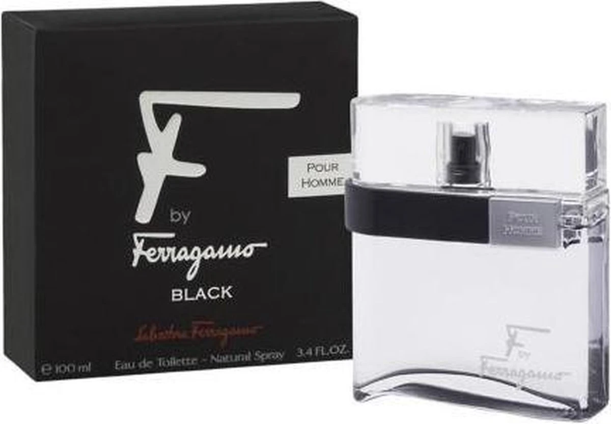 Salvatore Ferragamo F Black Pour Homme - Eau De Toilette Spray - 100 Ml 4 Salvatore Ferragamo F Black Pour Homme - Eau De Toilette Spray - 100 Ml - Afbeelding 4