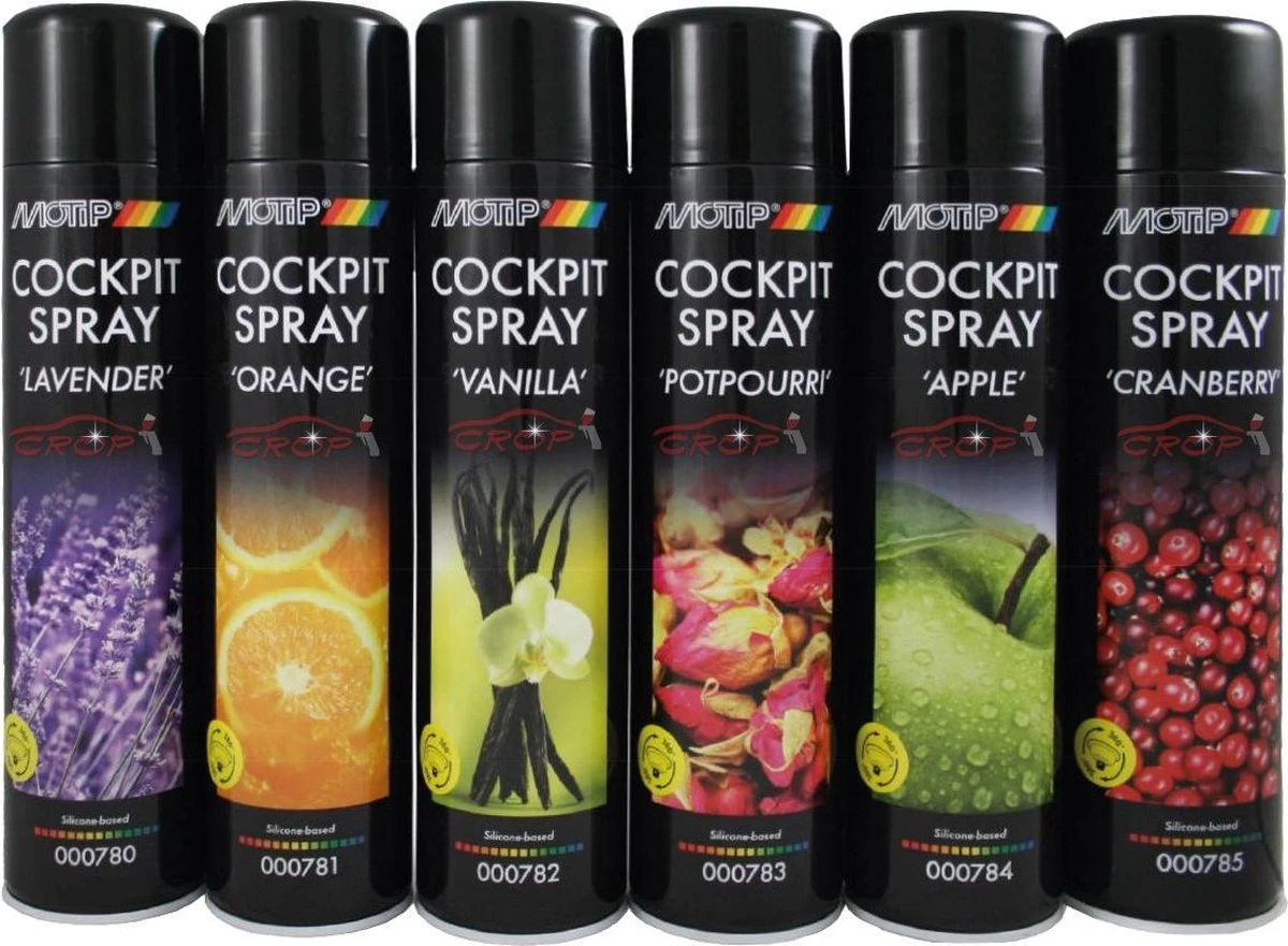 Motip Cockpit Spray Appel 600ML - Dashboard & Luchtverfrisser 1 Motip Cockpit Spray Appel 600ML - Dashboard & Luchtverfrisser