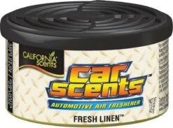 California Scents Luchtverfrisser Blik Fresh Linen - Autogeurtje -Parfum Speciaal Winkel 1200x887