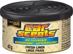 California Scents Luchtverfrisser Blik Fresh Linen - Autogeurtje -Parfum Speciaal Winkel 1200x890 6