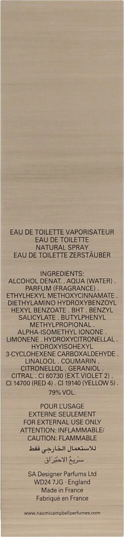 Naomi Campbell Eau De Toilette Spray 50ml Vrouwen 27 Naomi Campbell Eau De Toilette Spray 50ml Vrouwen -Parfum Speciaal Winkel 277x1200 1