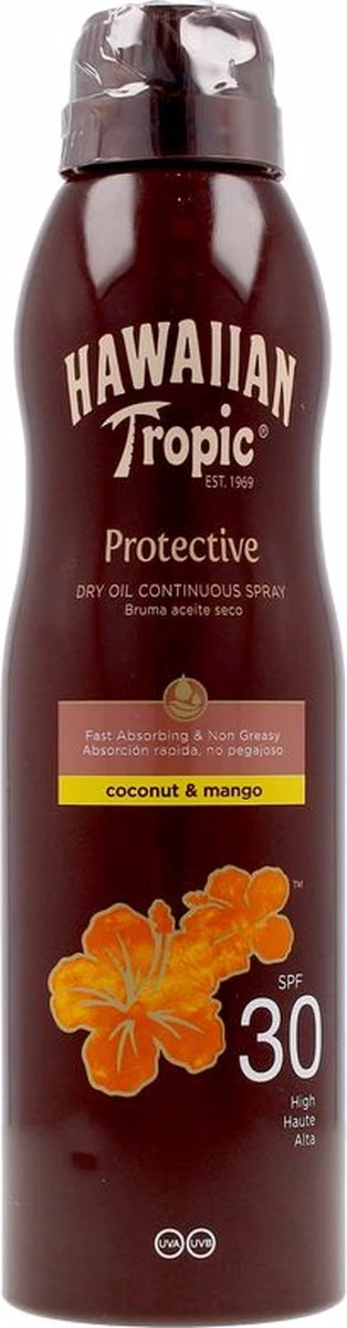 Zonnebrand Spray Hawaiian Tropic SPF 30 Kokosnoot Mango (180 Ml) 1 Zonnebrand Spray Hawaiian Tropic SPF 30 Kokosnoot Mango (180 Ml)