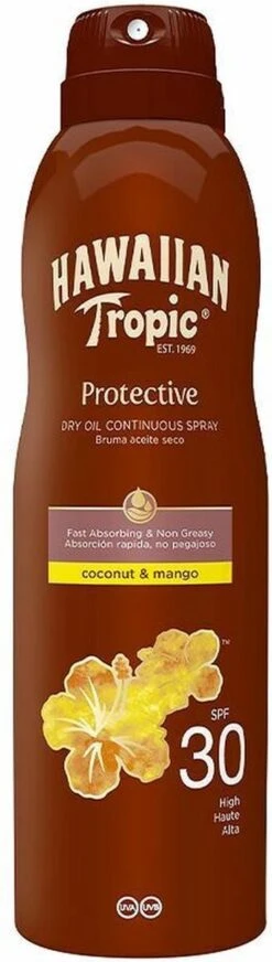Zonnebrand Spray Hawaiian Tropic SPF 30 Kokosnoot Mango (180 Ml) 5 Zonnebrand Spray Hawaiian Tropic SPF 30 Kokosnoot Mango (180 Ml) -Parfum Speciaal Winkel 340x1200 1