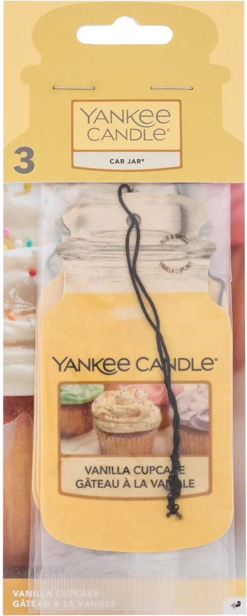 Yankee Candle Autoparfum Vanilla Cupcake 3 Stuks 2 Yankee Candle Autoparfum Vanilla Cupcake 3 Stuks - Afbeelding 2
