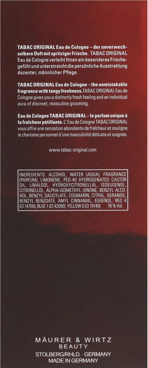 Tabac Original - 300 Ml - Eau De Cologne - Herenparfum 14 Tabac Original - 300 Ml - Eau De Cologne - Herenparfum - Afbeelding 14