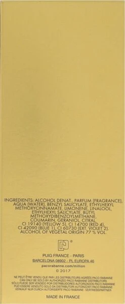 Paco Rabanne 1 Million Lucky 100 Ml - Eau De Toilette - Herenparfum -Parfum Speciaal Winkel 495x1200 7