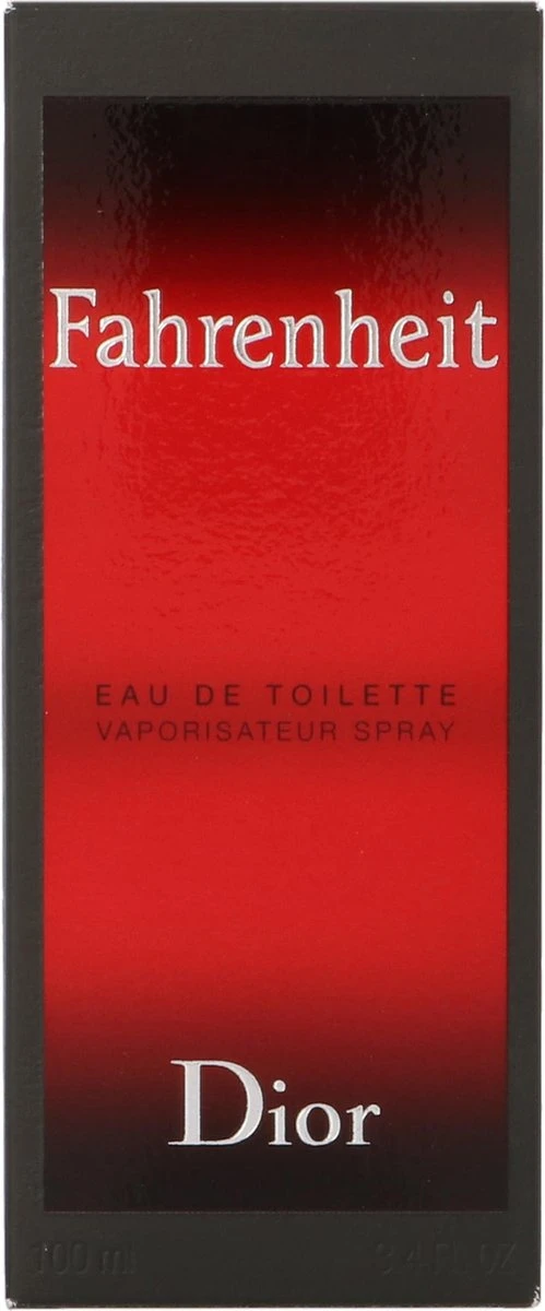 Dior Fahrenheit 100 Ml - Eau De Toilette - Herenparfum 2 Dior Fahrenheit 100 Ml - Eau De Toilette - Herenparfum - Afbeelding 2