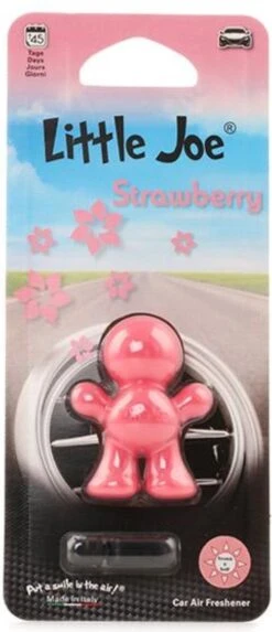 Little Joe Car Air Freshener - Autoparfum - Roze Pink - Strawberry Aardbei