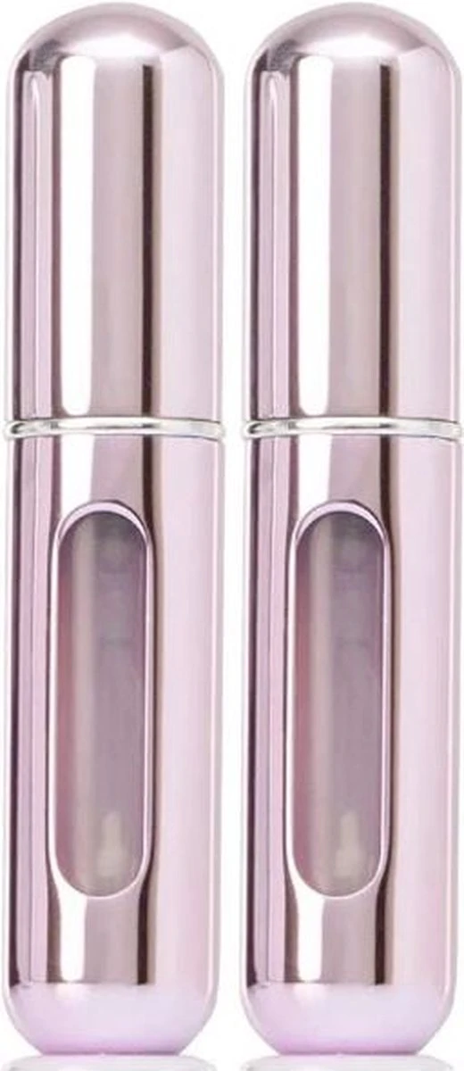 Lotis - Parfumverstuivers - Flesje Navulbaar - Metallic Roze 2-Pack 1 Lotis - Parfumverstuivers - Flesje Navulbaar - Metallic Roze 2-Pack