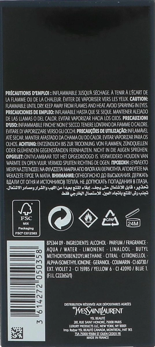 Yves Saint Laurent Y 100 Ml - Eau De Parfum - Herenparfum 4 Yves Saint Laurent Y 100 Ml - Eau De Parfum - Herenparfum - Afbeelding 4