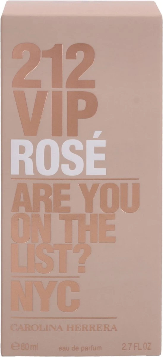 Carolina Herrera 212 Vip Rose - 80ml - Eau De Parfum 7 Carolina Herrera 212 Vip Rose - 80ml - Eau De Parfum - Afbeelding 7