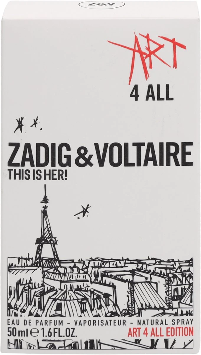 Zadig & Voltaire This Is Her! Art 4 All Limited Edition Eau De Toilette - 50 Ml 3 Zadig & Voltaire This Is Her! Art 4 All Limited Edition Eau De Toilette - 50 Ml - Afbeelding 3