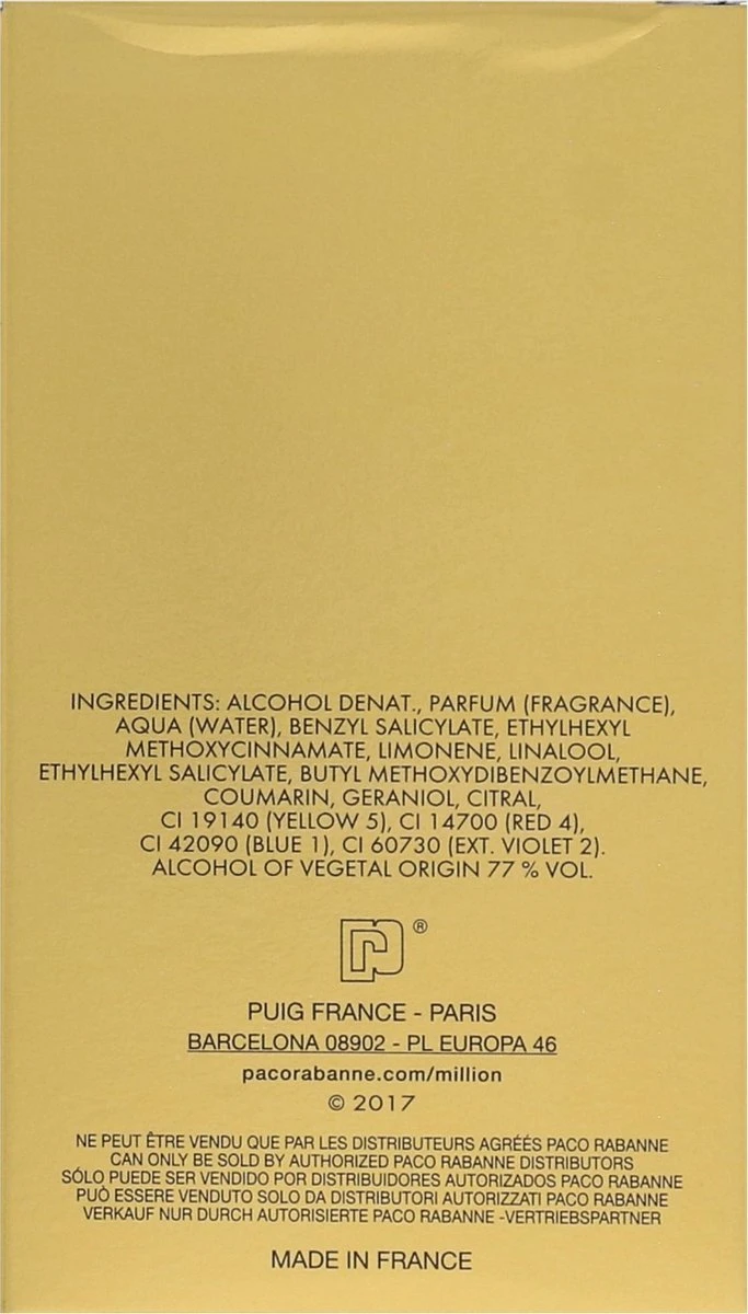 Paco Rabanne 1 Million Lucky 50 Ml - Eau De Toilette - Herenparfum 3 Paco Rabanne 1 Million Lucky 50 Ml - Eau De Toilette - Herenparfum - Afbeelding 3
