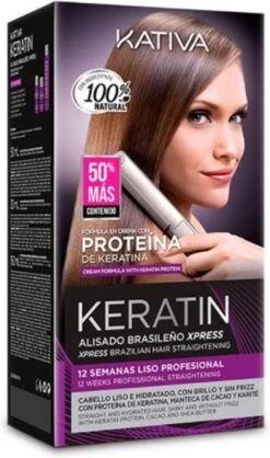 Haarstijlbehandeling Kativa Keratin Brasilian (3 Pcs)