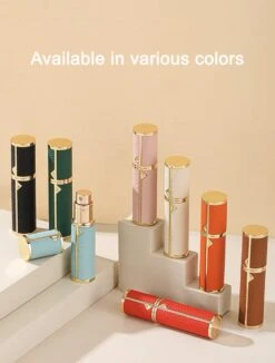 Hervulbare Parfumverstuiver-5ml-Mini Parfumverstuiver-Kleine Spuitfles Voor Parfum-Lege Parfumflesje Voor Op Reis Glasspray Draagbaar Parfumpakket Met Lederen Hoes - Mandarijn Groen -Parfum Speciaal Winkel 908x1200 3