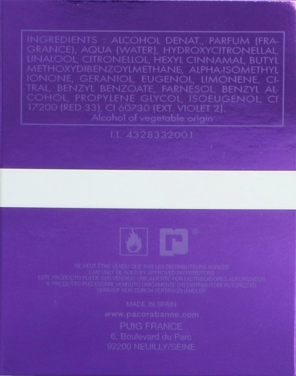 Paco Rabanne Ultraviolet 80 Ml - Eau De Parfum - Damesparfum 5 Paco Rabanne Ultraviolet 80 Ml - Eau De Parfum - Damesparfum - Afbeelding 5